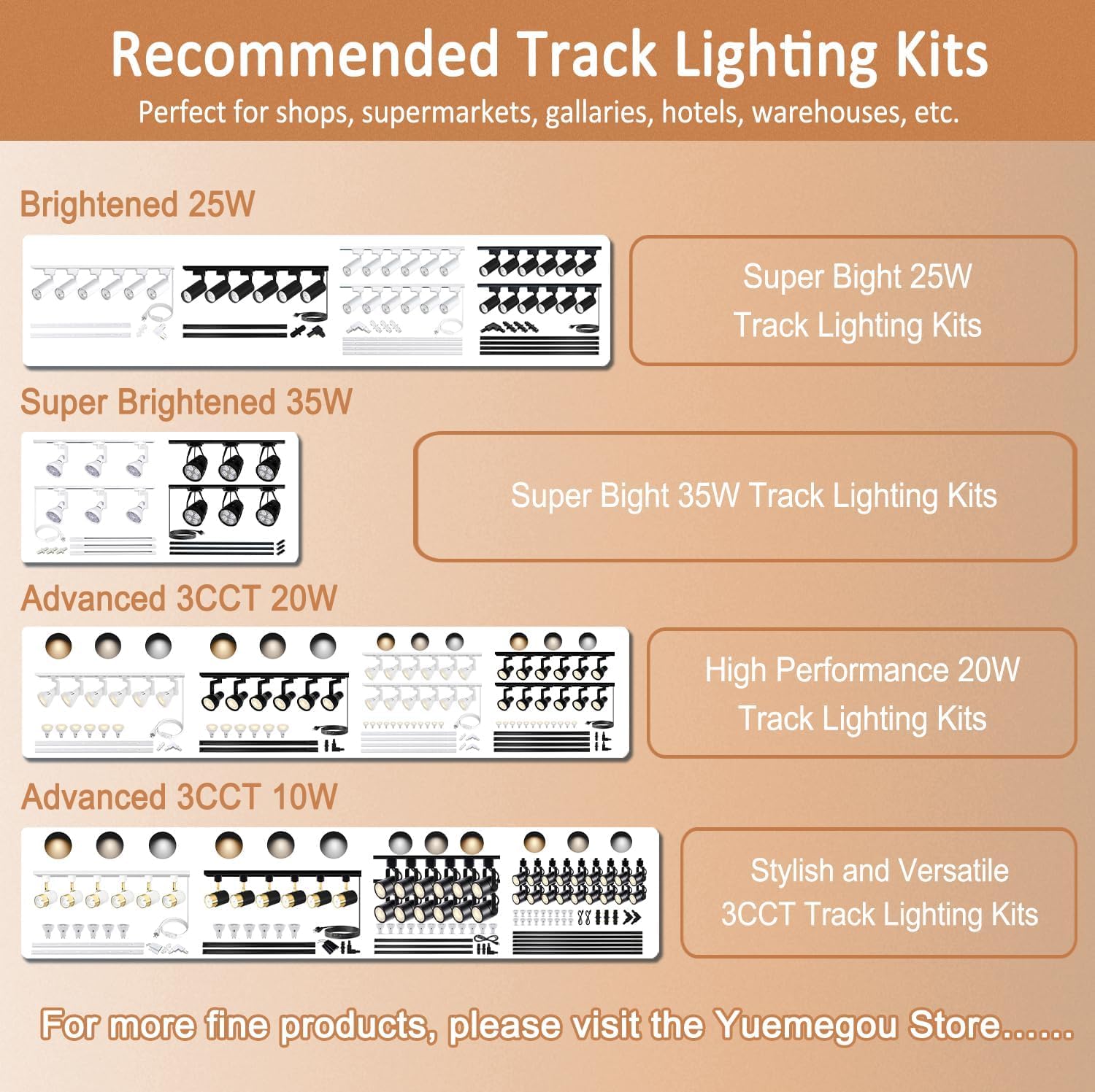 Black Track Lighting Connectors-L-Type Single Circuit 2-Wire, Track T Connector,for Track Lighting Accessories J&L Type Track System 110V