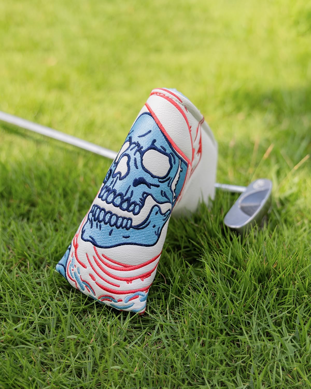 Golf Club Head Covers,1pc Blade Putter Golf Headcovers for Woods, PU Leather with Advanced Embroidery for Most Brands