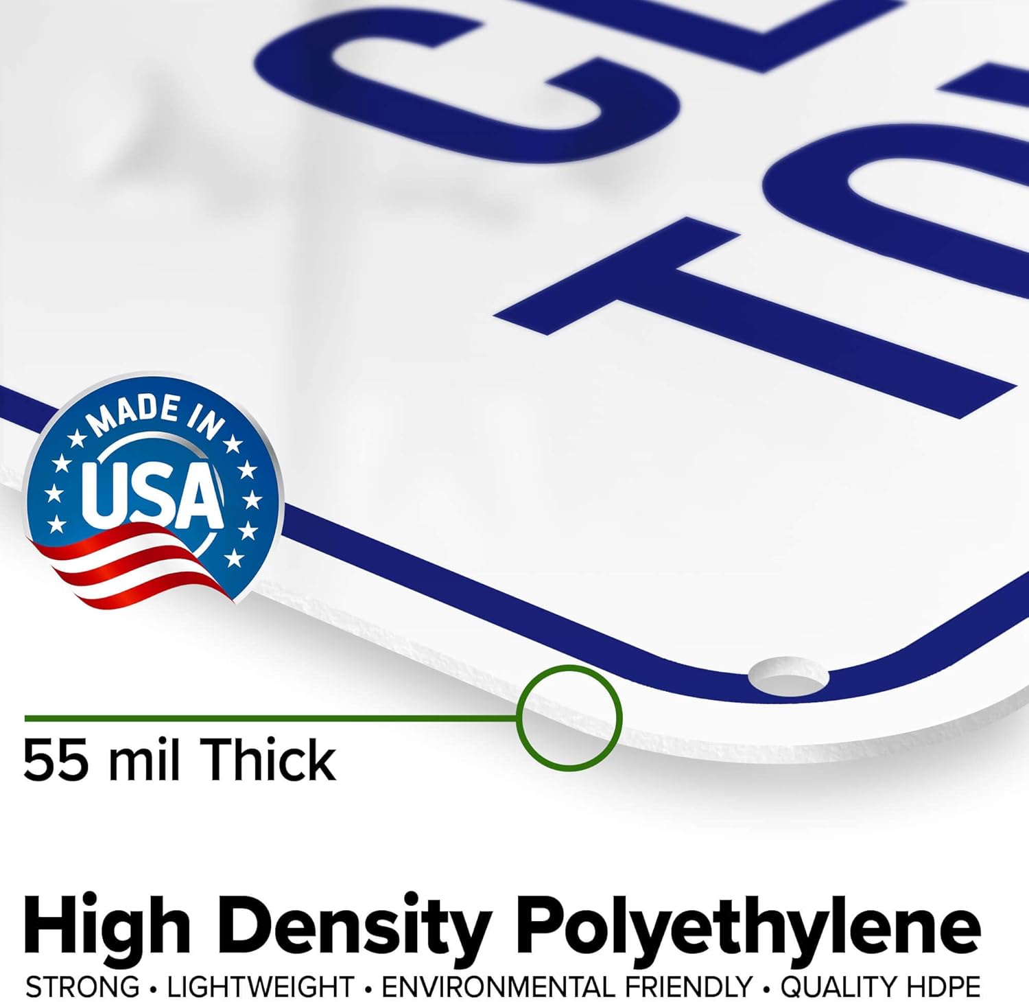 Clean Towel Sign, 18"x24" Polyethylene, Indoor/Outdoor Use, USA MADE By My Sign Center