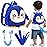Accmor Toddler Harness Backpack Leash, Cute Penguin Kid Backpacks with Anti Lost Wrist Link, Mini Child Backpack Harness Leashes Walking Wristband Rope Travel Bag Harness Rein for Baby Girls (Blue)