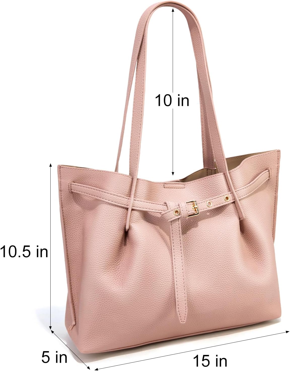Montana West Tote Bag for Women Designer Purses and Handbags with Belted Detailing