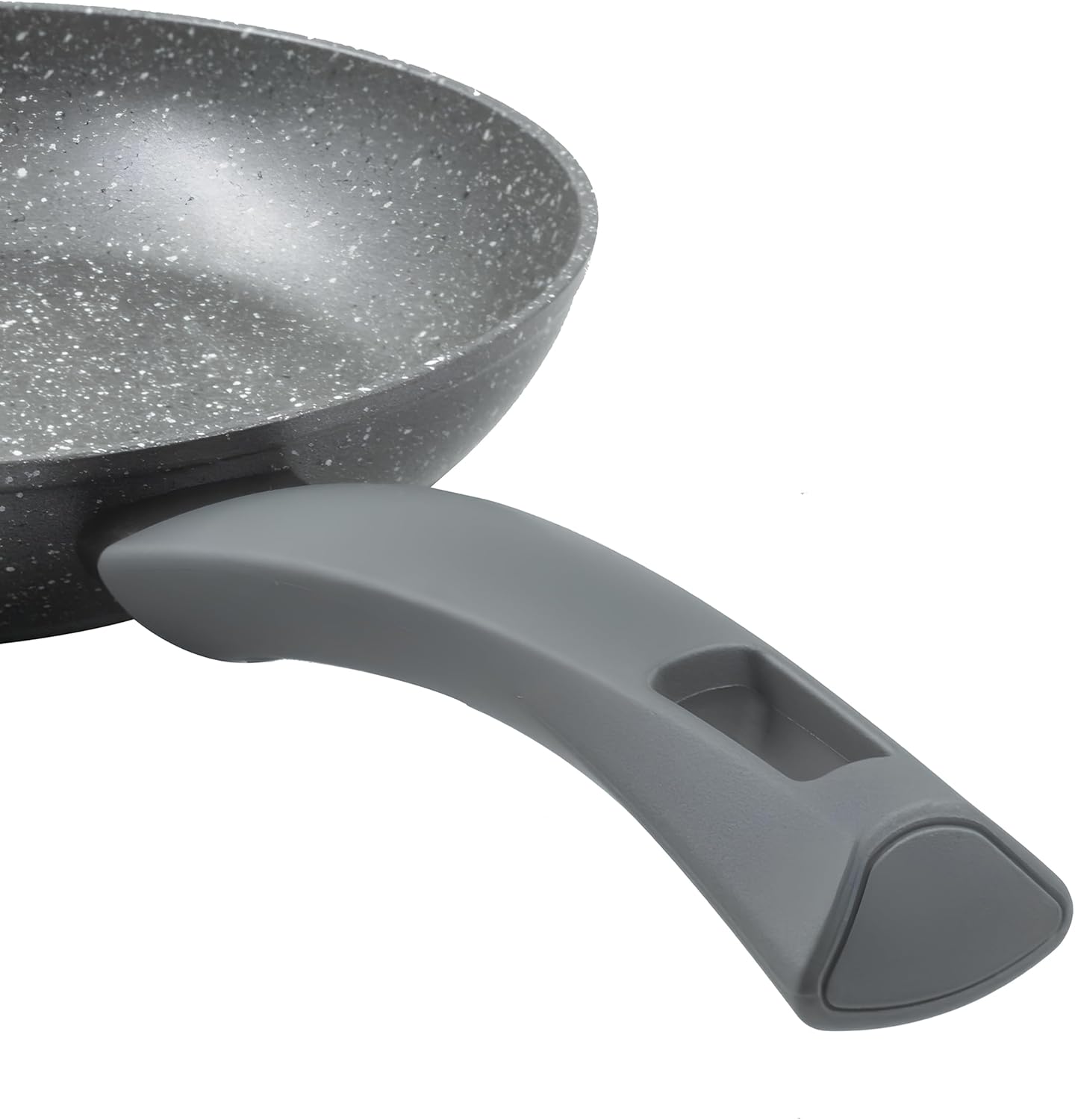 Zanetti - Duracemetra non-stick frying pan, suitable for all hobs including induction, non-deformable base, thick coating, soft touch handle, diameter 18 cm