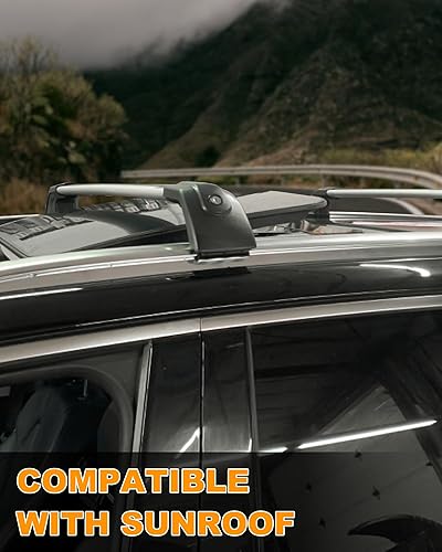 Miniatura 8 de Snailfly Barra transversal para Volvo XC90 2015-2025 Barras transversales portaequipajes con cerradura