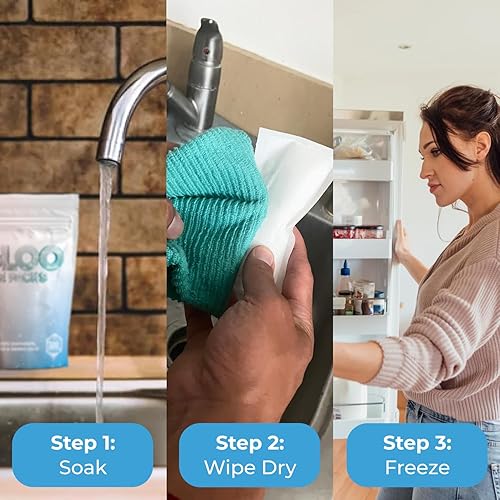 Miniatura 5 de Igloo - Paquetes de hielo instantáneos para envío, hielo seco para envío de alimentos congelados, gel de hielo para bolsas de almuerzo de larga