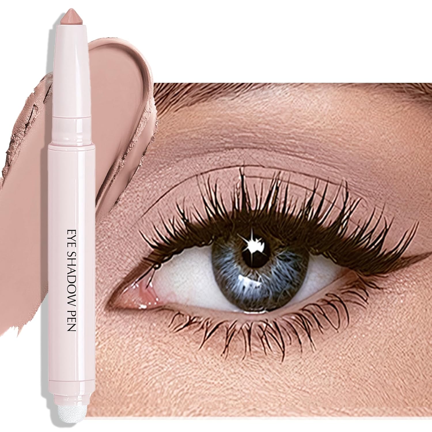 Eyeshadow Stick, Putty Matte Cream Eyeshadow Long-Lasting Crease-Proof Eye Shadow Eyeliner Pencil High Pigmented Neutral Highlighter Makeup Crayon with Blending Brush & Built-in Sharpener Eyeshadow Stick, Putty Matte Cream Eyeshadow Long-Lasting Crease-Proof Eye Shadow Eyeliner Pencil High Pigmented Neutral Highlighter Makeup Crayon with Blending Brush & Built-in Sharpener