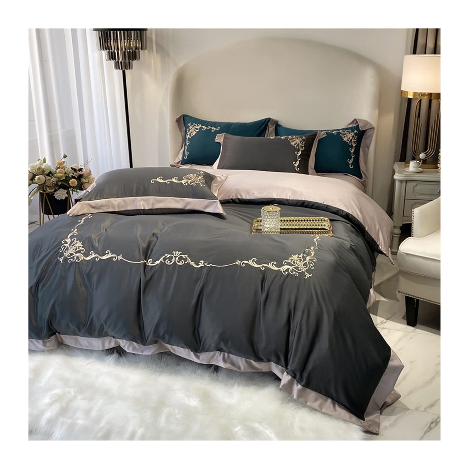 Amazon|布団カバーセミダブル ダブル4点セット夏のサテンテンセル寝具 Amazon|布団カバーセミダブル ダブル4点セット夏のサテンテンセル寝具