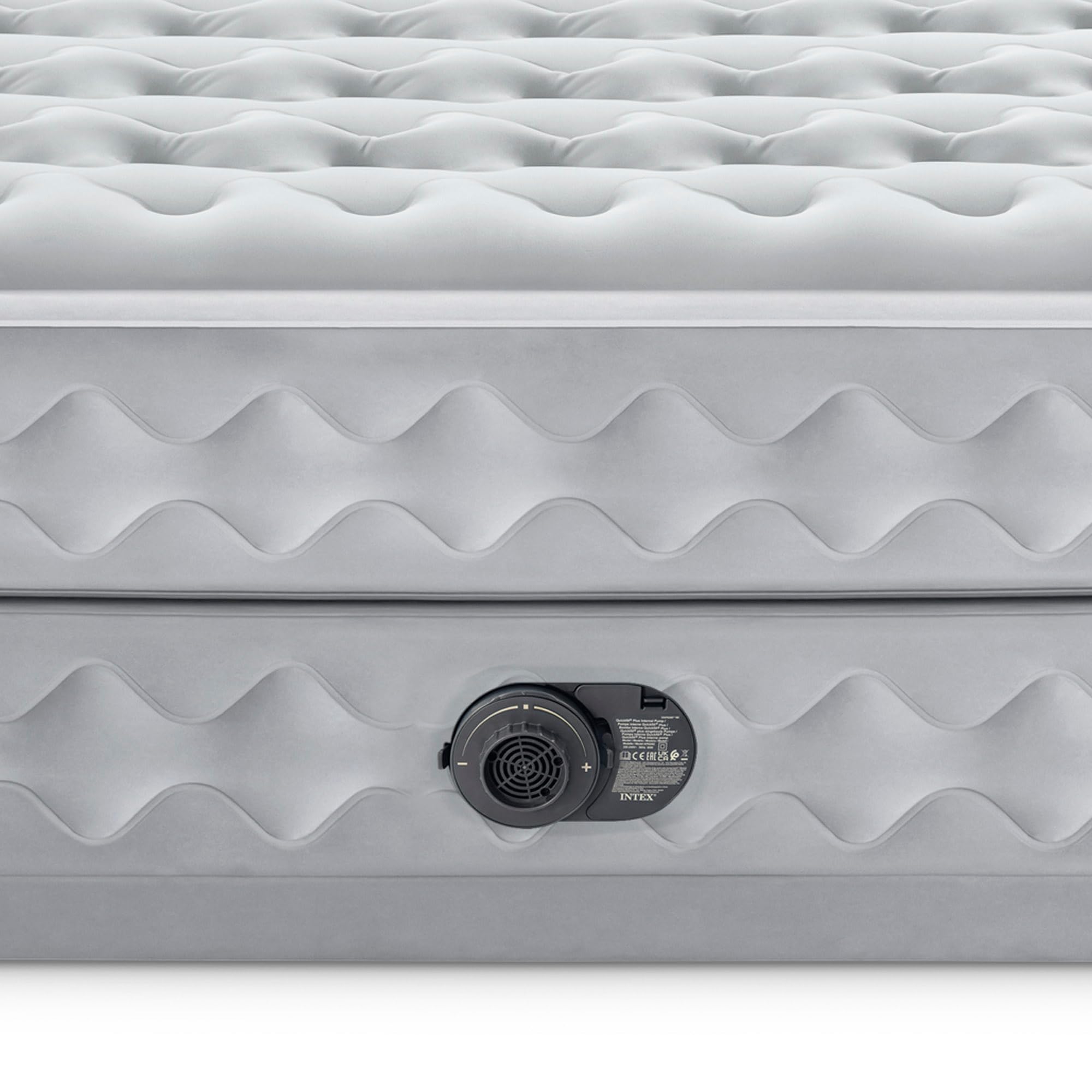 Intex 64490 Materasso Dura Beam Supreme, Teconologia Fiber-Tech Q con Pompa Elettrica Incorporata, 152 x 203 x 51 cm