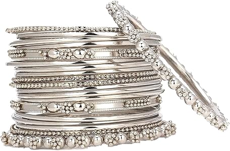 Amazon.com: Efulgenz Indian Bangles for Women Indian