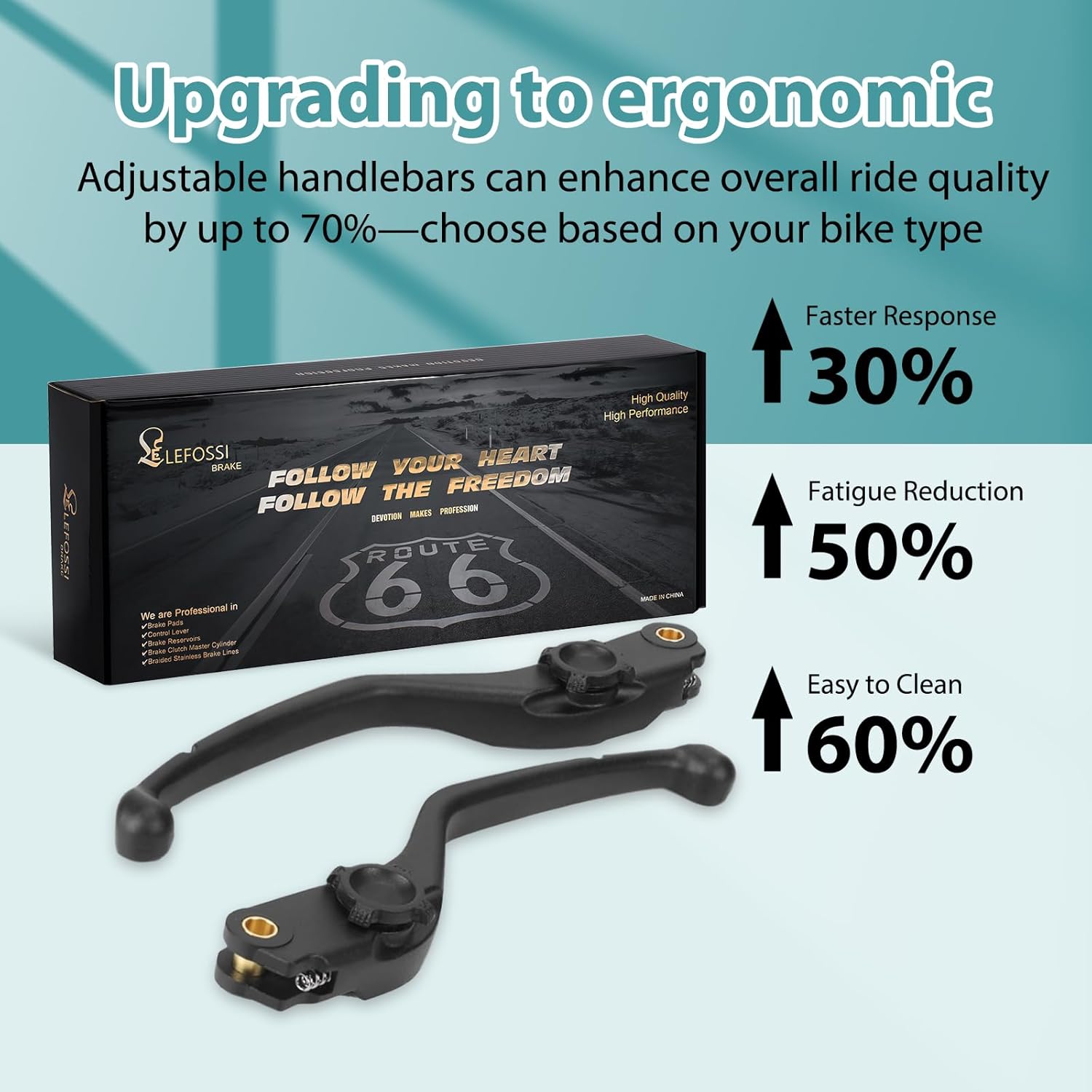 Premium Aluminum Motorcycle Brake & Clutch Lever Compatiable with BMW R 1200 GS Adventure R 1200 RT 2014 2015 2016 2017 2018 R 1200 RS/R 1200 R 2015 2016 2017 2018 Nine T 2014-2016 Safety