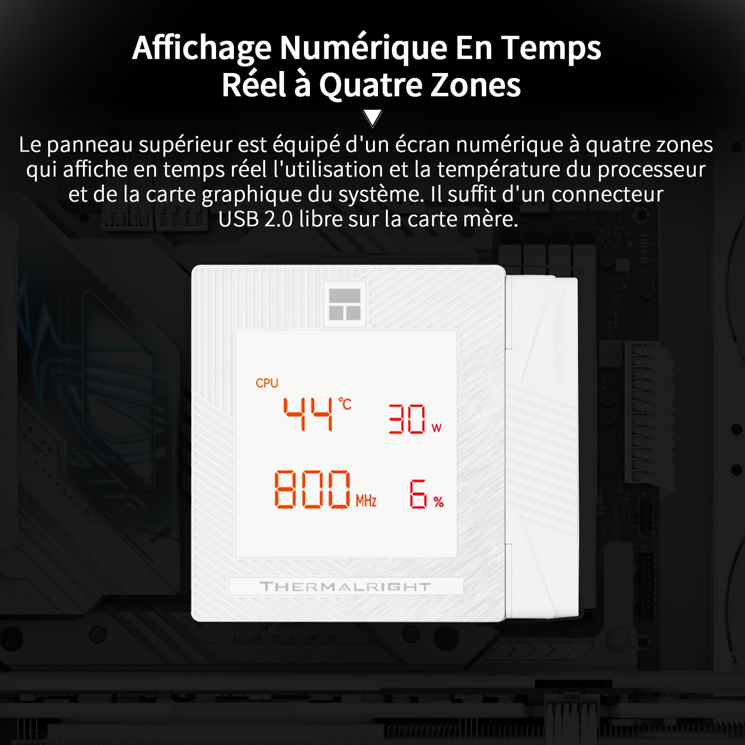 Phantom Spirit 120 Digital Snow CPU-koeler – Dubbele Toren, 7 Heatpipes, 2150 RPM, Met Digitaal Display En ARGB