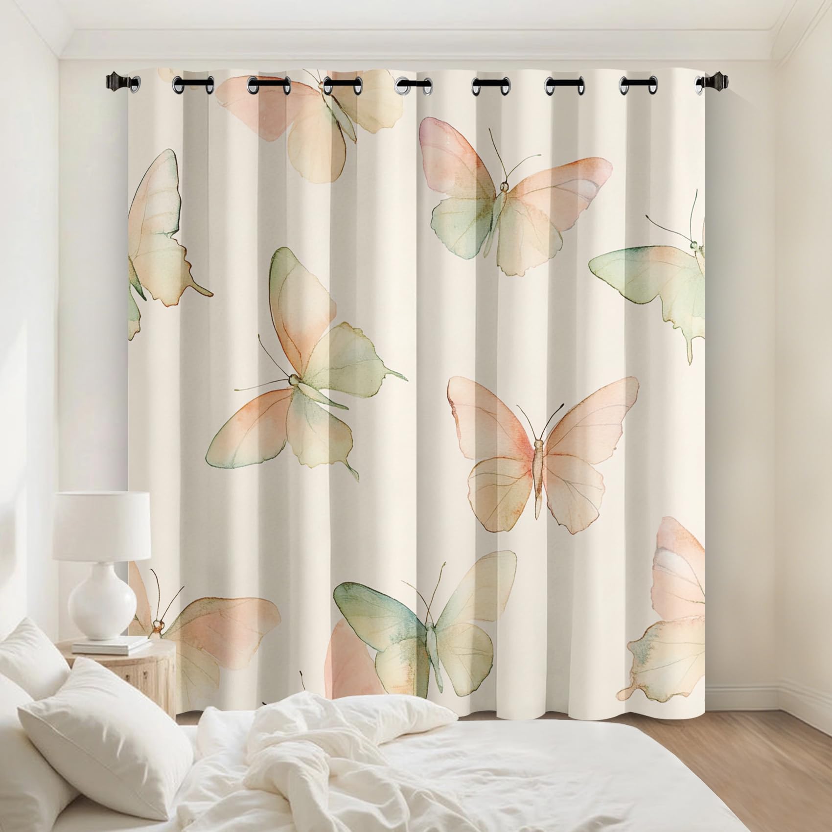 Rideau occultant papillon pour transformer l'ambiance de votre chambre à coucher