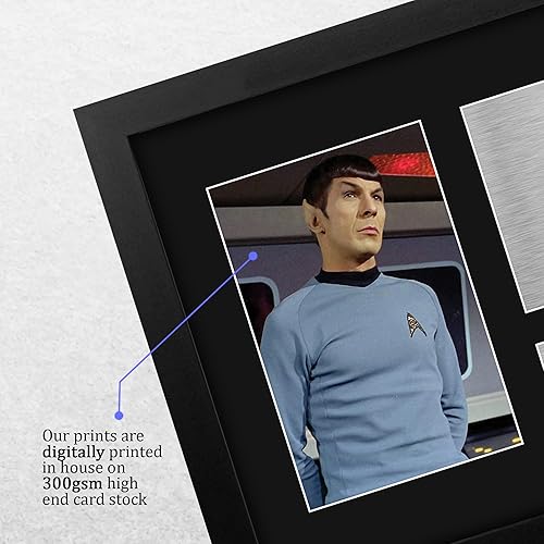 Vista 4 de HWC Trading Leonard Nimoy Star Trek Gifts USL - Imagen impresa con autógrafo para fanáticos de programas de televisión, tamaño carta de EE. UU
