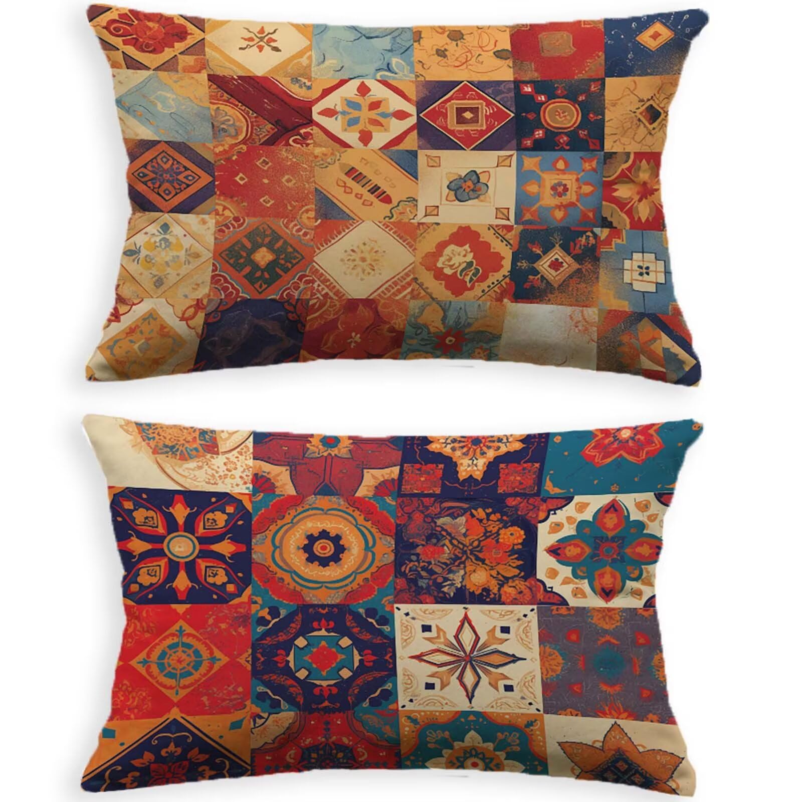 Taie d'oreiller en velours de qualité supérieure housse de coussin mandala chic