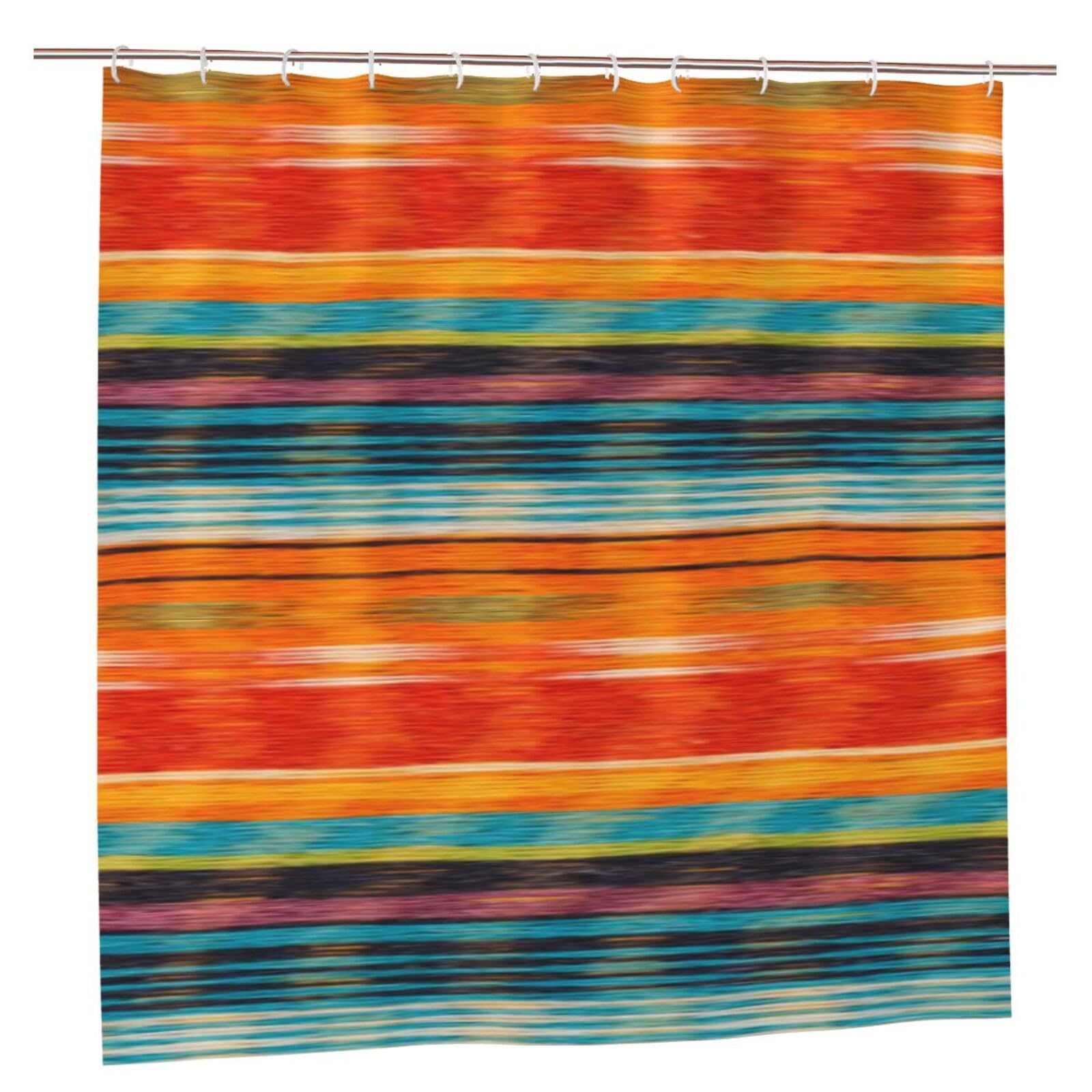 Oudrspo Polyester Fabric Shower Curtain - 70x70 Inch with Metal Grommets, Artistic Privacy Design, Textile Detail Background. Seamless Texture