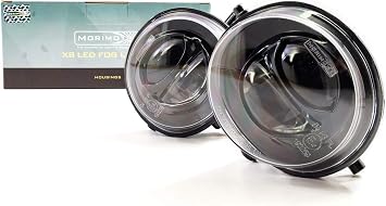 Morimoto XB LED Foglights, Type Z Plug and Play Foglight Housing Upgrade, Fits Mazda Miata MX-5 2006-2015, DOT Approved Assembly with White LED Chips, UV Resistant, (1x LF200)