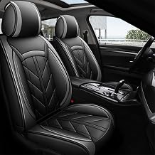 5pcs Car Seat Covers Fit for Volkswagen/VW Jetta 2008-2024,Pu Leather Car Front Rear Seat Protector Cushion,5 Seat Auto Seat Covers Fit for Jetta,Black Grey