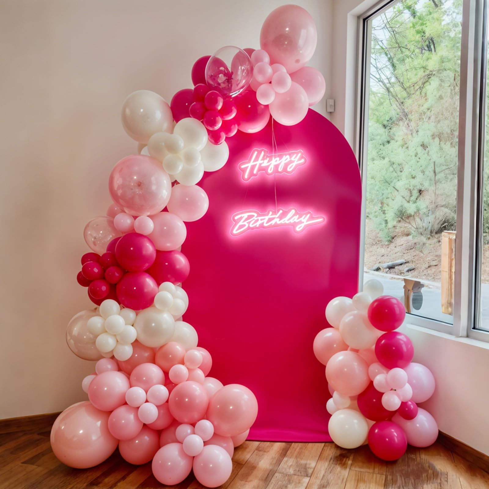 Gorący różowy balon, 60 szt., 30 cm, różowa lateksowa kokarda, różowe kropki, metaliczne różowe balony z konfetti dla dzieci, dziewczynki, motyw myszy, na urodziny, różowe, mini dekoracje imprezowe,