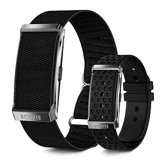 Smart Bracelet, Health Activity Fitness Tracker for Men Women, All-Day Continuous Heart Rate Pressure HRV Stress Monitor, 24H Sleep Tracker, 170+ Sports Modes, 1ATM Smart Band with Free APP, 2 Bands - Amazon product rated Grade A
