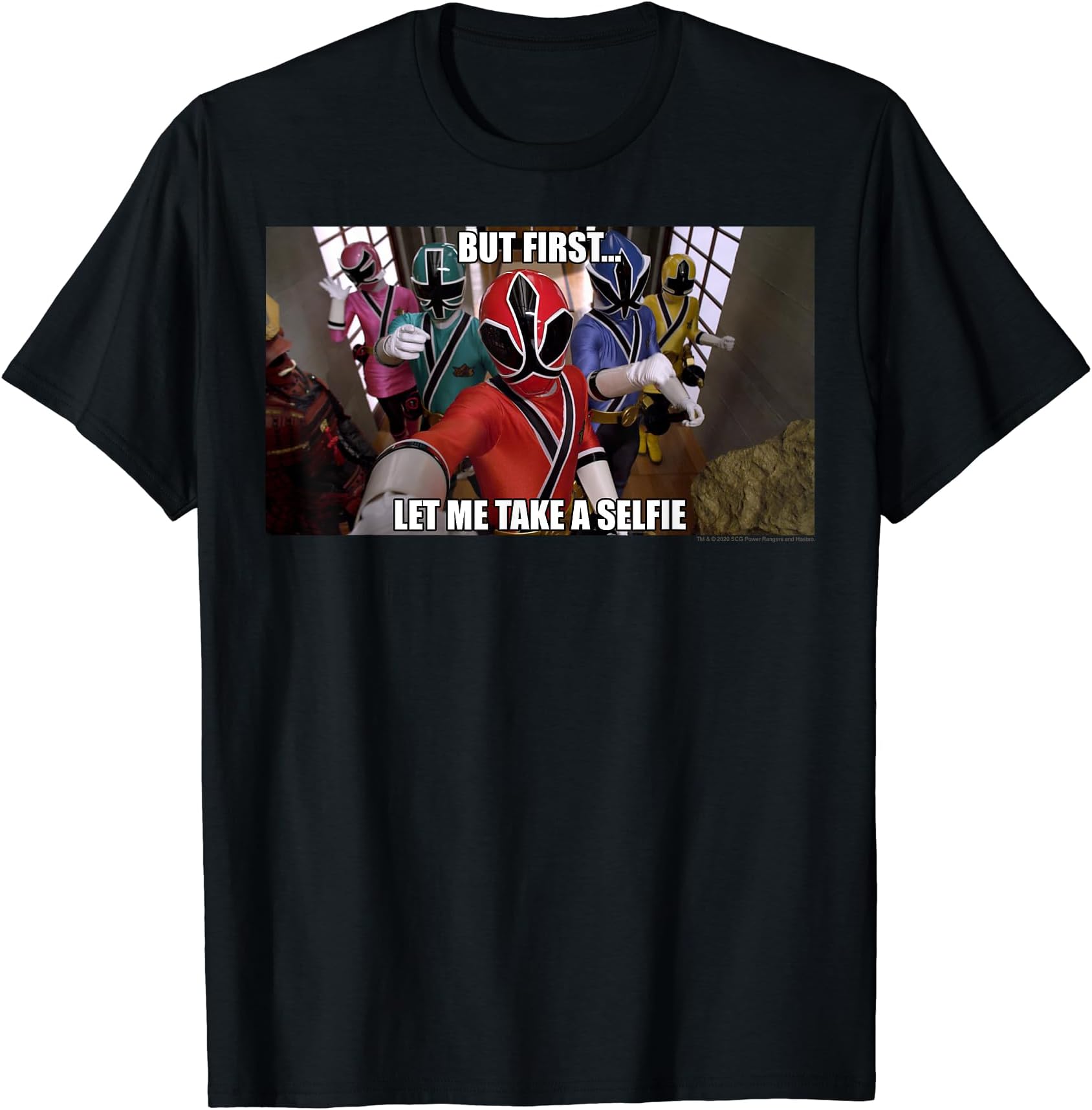 power rangersBut First Let Me Take A Selfie Meme T-Shirt