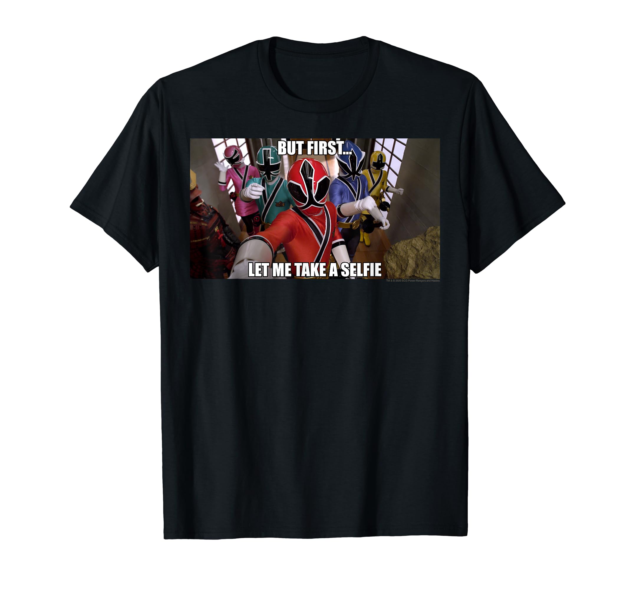power rangersBut First Let Me Take A Selfie Meme T-Shirt