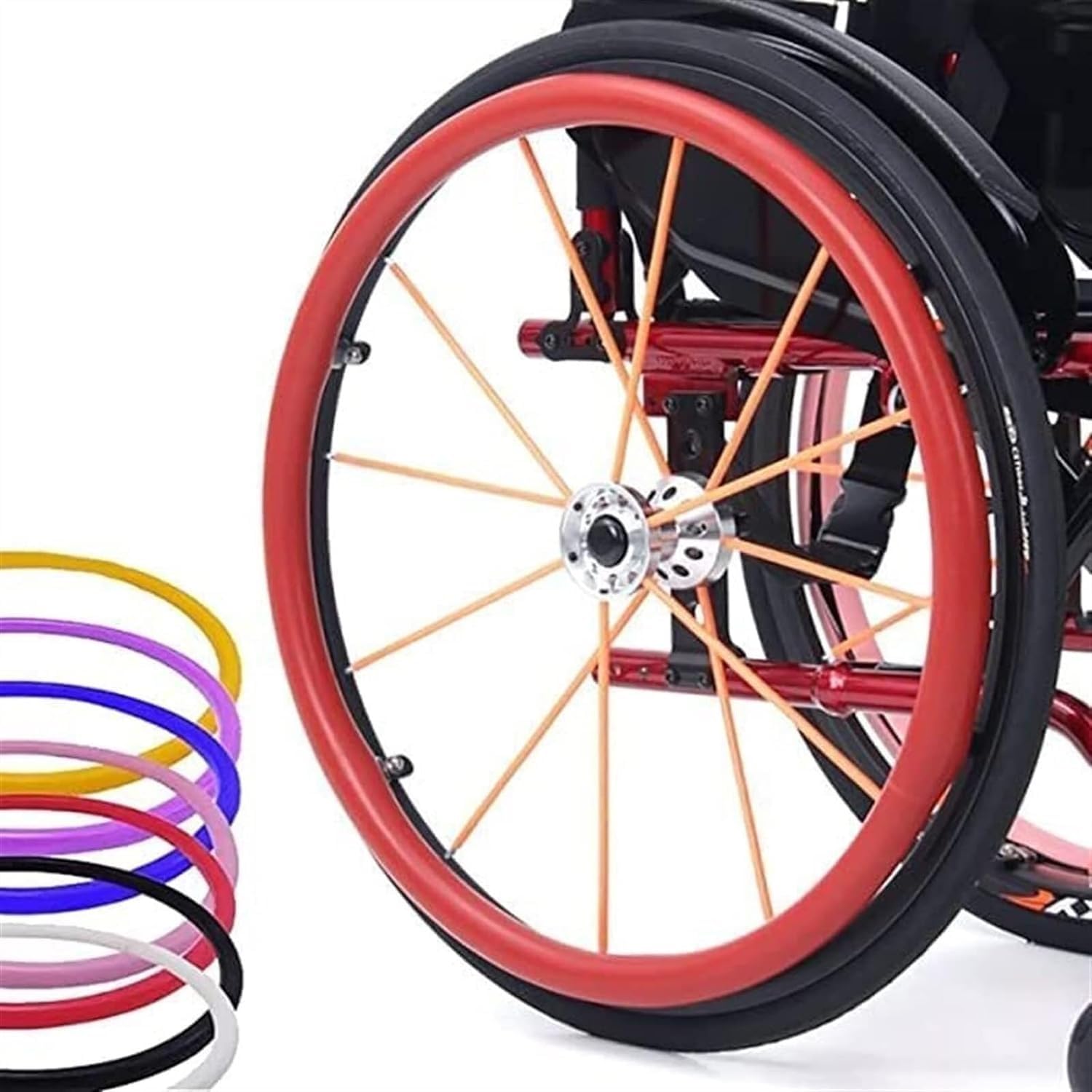 Amazon | 24インチ シリコン製車椅子用プッシュリムカバー、車椅子用後