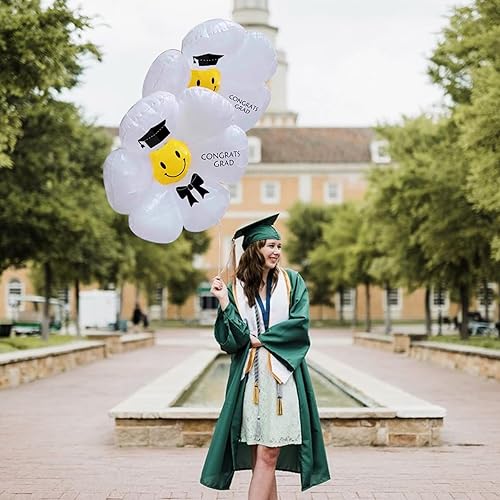 VIOOIV FUN Home Minimalist Graduation Party Decor Perfect For Your 2023 Balloons, 7 Pieces Of Black And Gold Graduation Decor (A minimalist