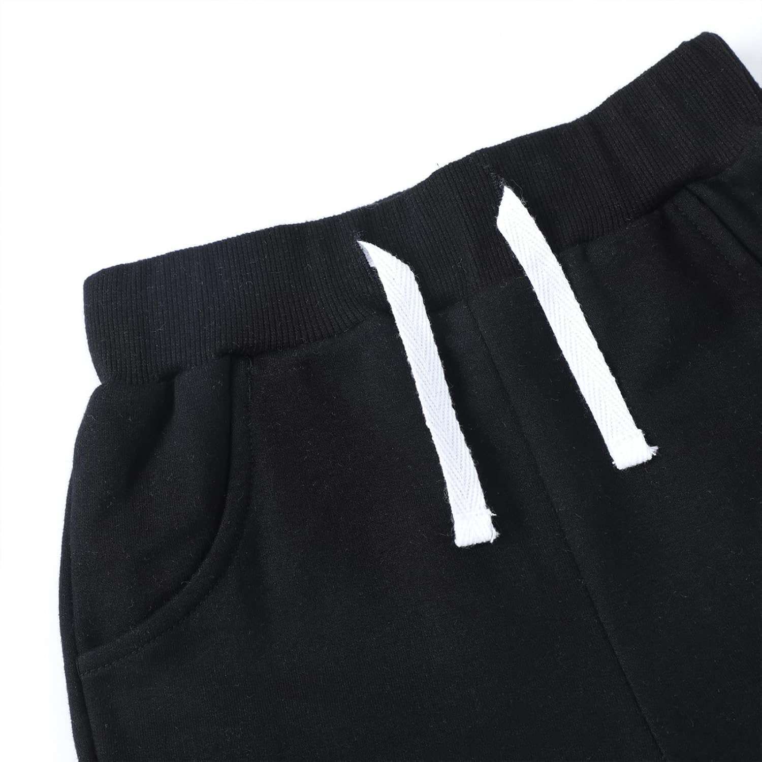 HILEELANG Toddler Boys' Shorts 3-Pack Summer Cotton French Terry Solid Adjust Pocket Shorts 12M-7Y - Image 7