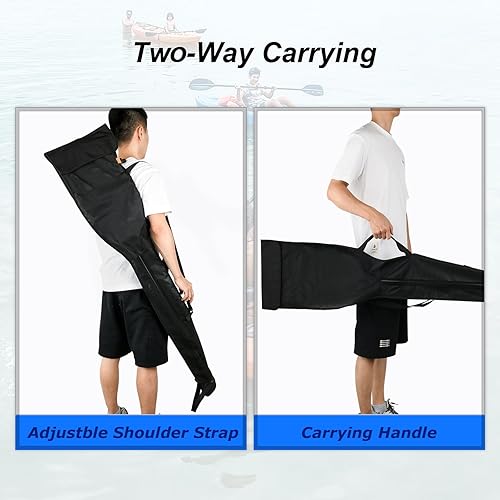 Miniatura 5 de Cosmos Bolsa de remo para kayak, soporte para barco, canoa, paletas, bolsa de almacenamiento para sostener 2 piezas ajustables para kayakbarco