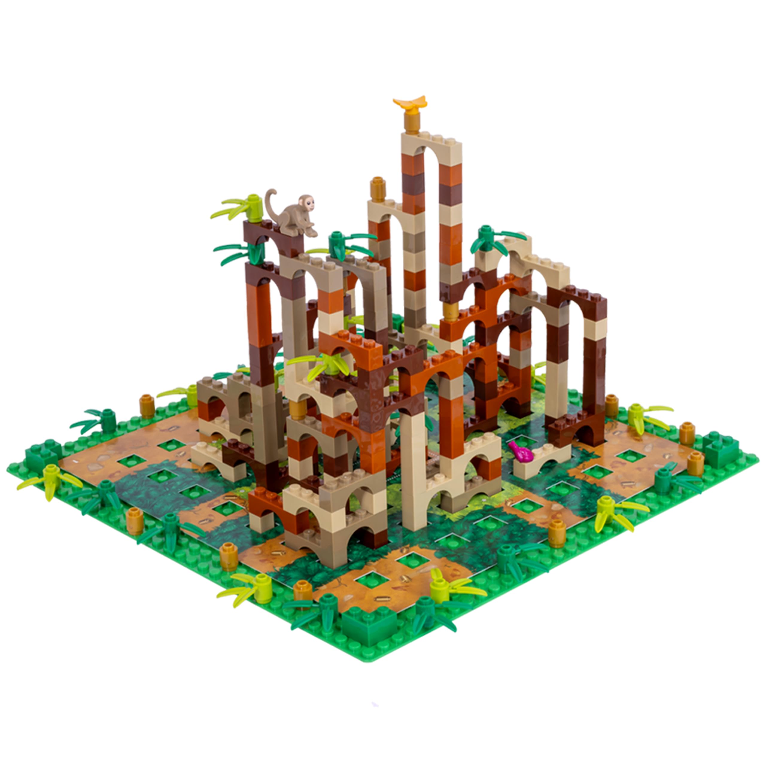 Asmodee – MONKEY PALACE – Gioco da Tavolo Lego | Gioco da Tavola di Strategia e Costruzioni con Mattoncini Lego – 2-4 Giocatori – 10+ Anni – 45 Minuti – Edizione Italiana