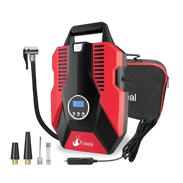 Buy Foseal Car Tyre Inflator, Air Compressor Tyre Pump 12V for Car