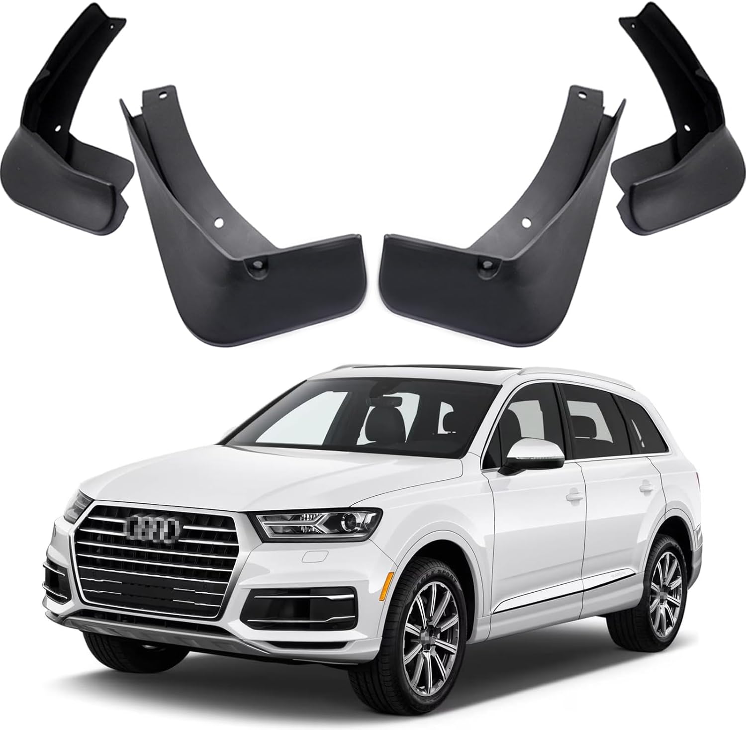 Car Mudguard Fender Mud Flaps Splash Guards Compatible with Audi Q7 2016 2017 2018 2019