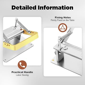 Leather Skiving Machine, Stainless Manual Leather Peeling Machine Adjustable Splitter Skiver Peeler Paring DIY Craft Tool