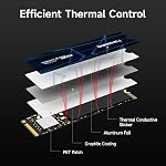 fanxiang NVMe SSD 500GB PCIe 4.0 SSD M.2 2280 Internal Gaming SSD for PS5, Up to 6300MB/s Internal Solid State Drive for Gamers, Professionals, Creators S880E