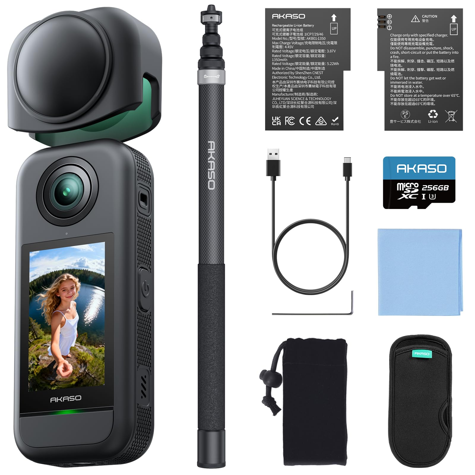 Amazon.com : AKASO 360 Action Camera - 5.7K 360 Video with 1/2