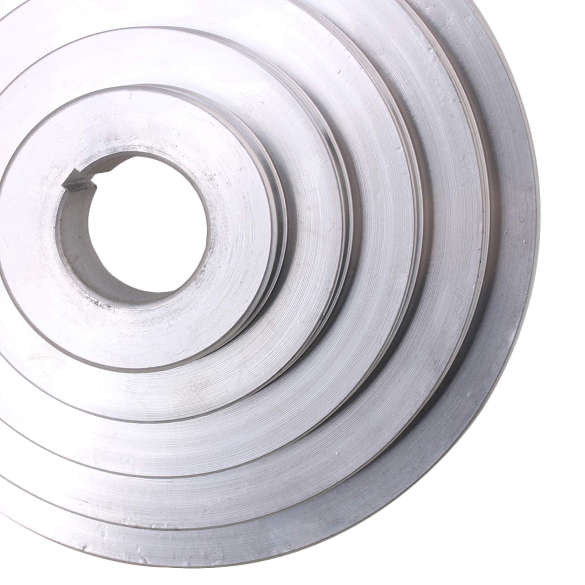28mm Alesaggio 54mm-150mm Outter Dia Alluminio 5 Slot A Tipo V Pagoda Puleggia 5 Passo Puleggia Cintura 12.7mm Larghezza cinghia