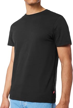 Levi's Men's 4-Pack Basic Crew Neck T-Shirt, Soft Cotton, Tag-Free, Breathable Comfort