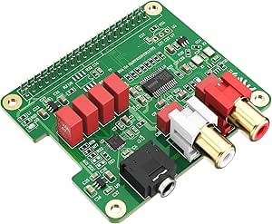InnoMaker HiFi DAC HAT for Raspberry Pi 5/4/3B+/Zero | PCM5122 384kHz/32bit DAC Audio Card Expansion Board | Dual Oscillators &amp; DOP | RCA/3.5mm Output, 112dB SNR