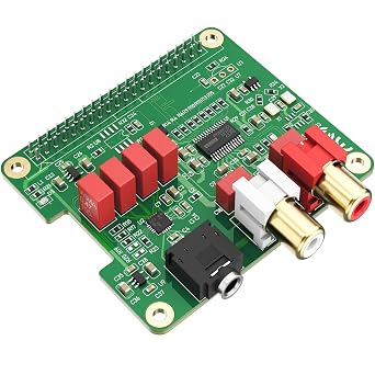 InnoMaker Raspberry Pi HIFI DAC HAT PCM5122 HIFI DAC Audio Card Expansion Board for Raspberry Pi 4 3 B+ Pi Zero etc. DAC HAT Green