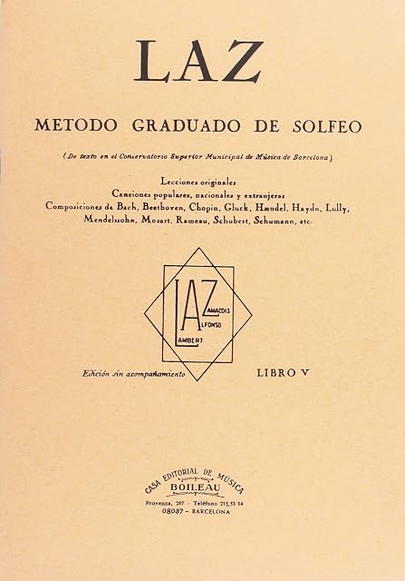 Portada de Laz:método de solfeo