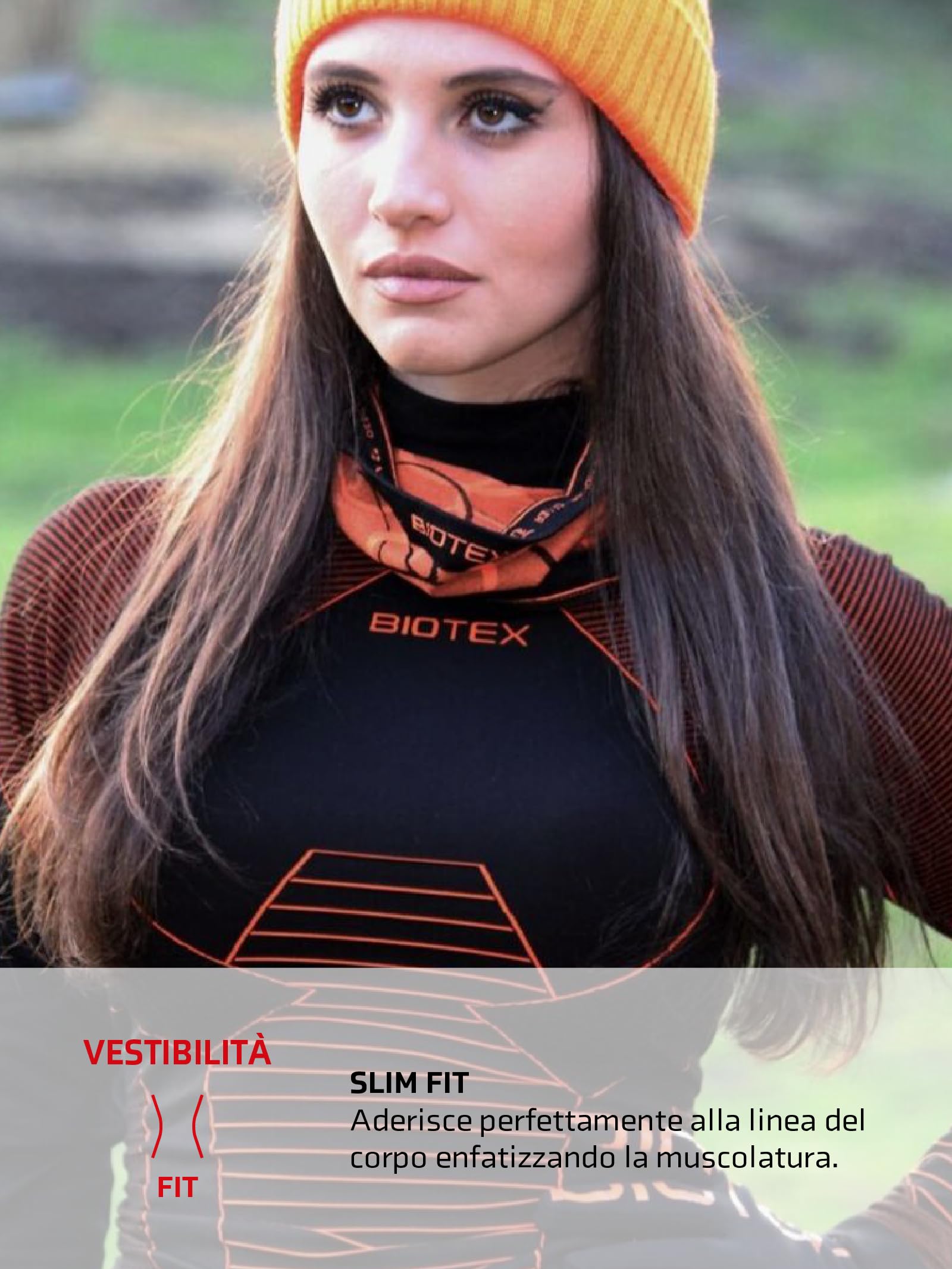 BIOTEX Lupetto Icebreak per Ciclismo e Running, Intimo Tecnico Sportivo, Maglia Termica con Multi Zone 3D