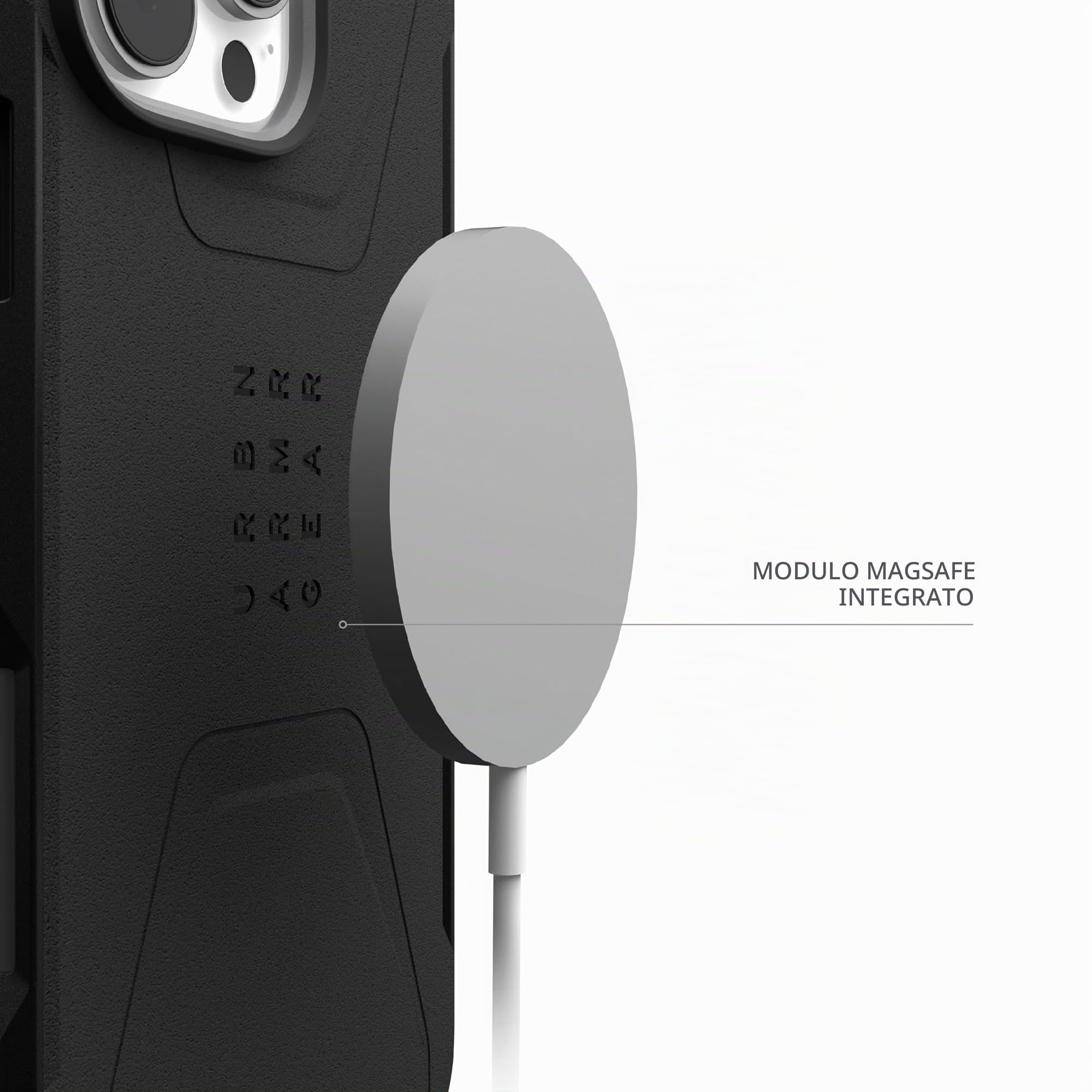 Urban Armor Gear Uag Civilian Cover protettiva progettata per iPhone 16 Pro Max da 6,9”, compatibile con MagSafe, robusta, sottile, elegante, antiurto, antiscivolo, ultra resistente, nero