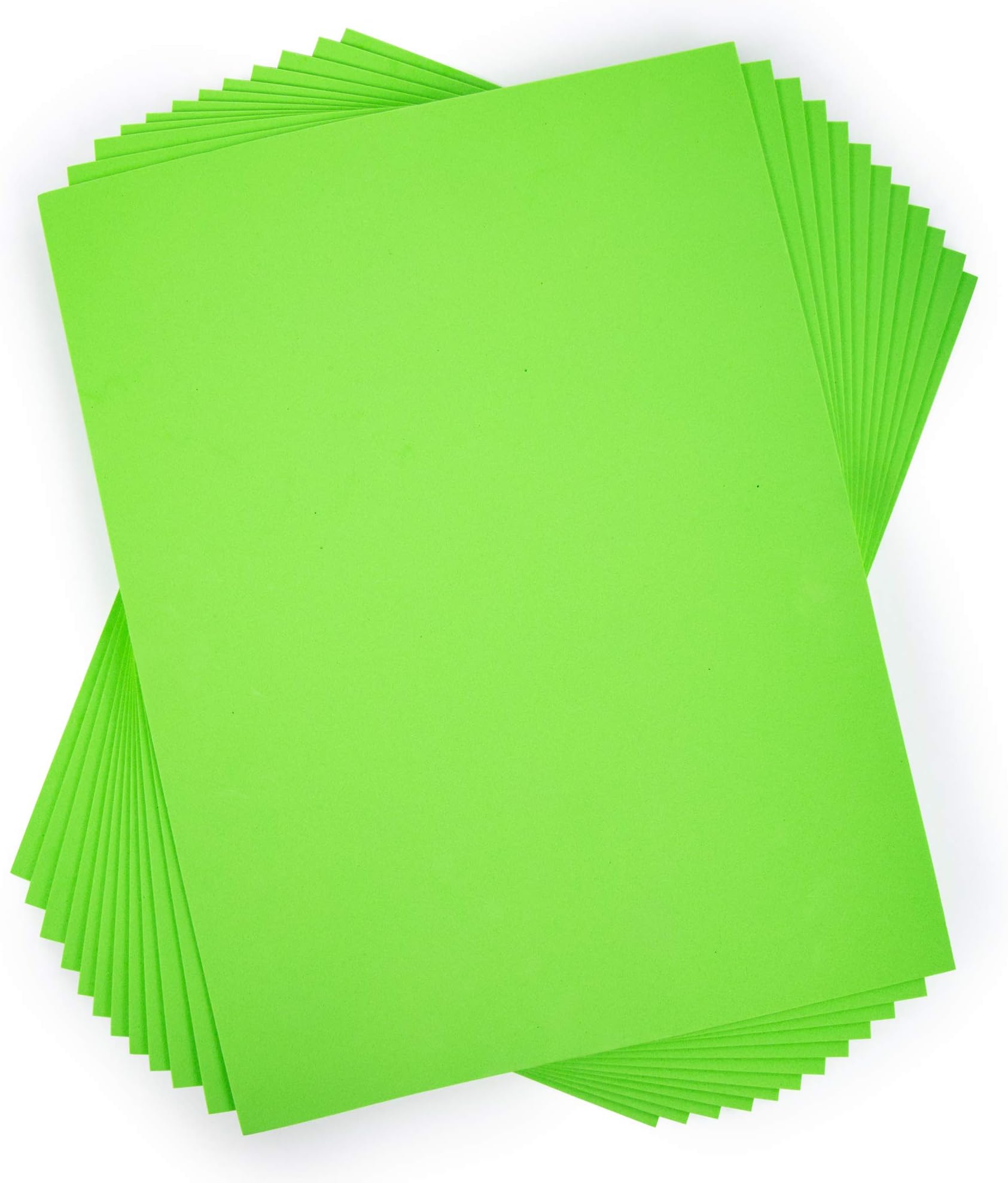 CTG, Craft EVA Foam Sheets, 9 x 12 inches, Lime Green, 12 Pieces