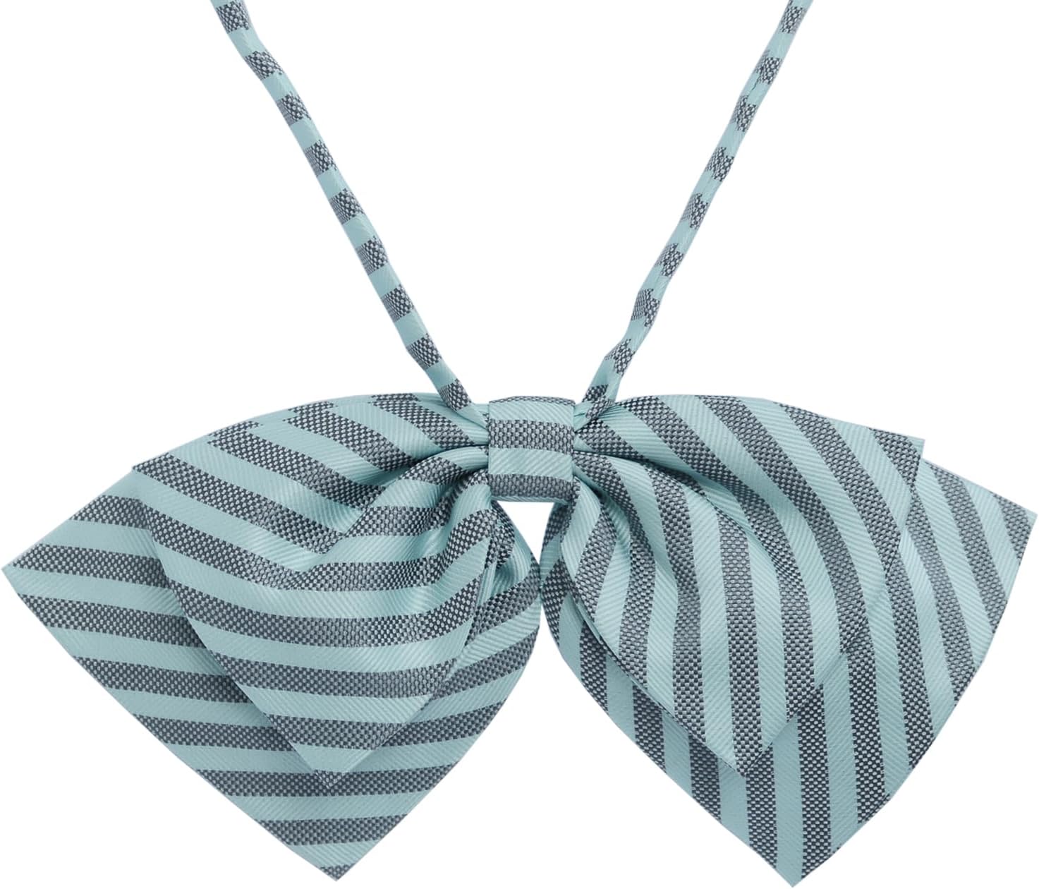 Women's Classic Striped Bow Tie Pre-Tied Adjustable Necktie Bowtie