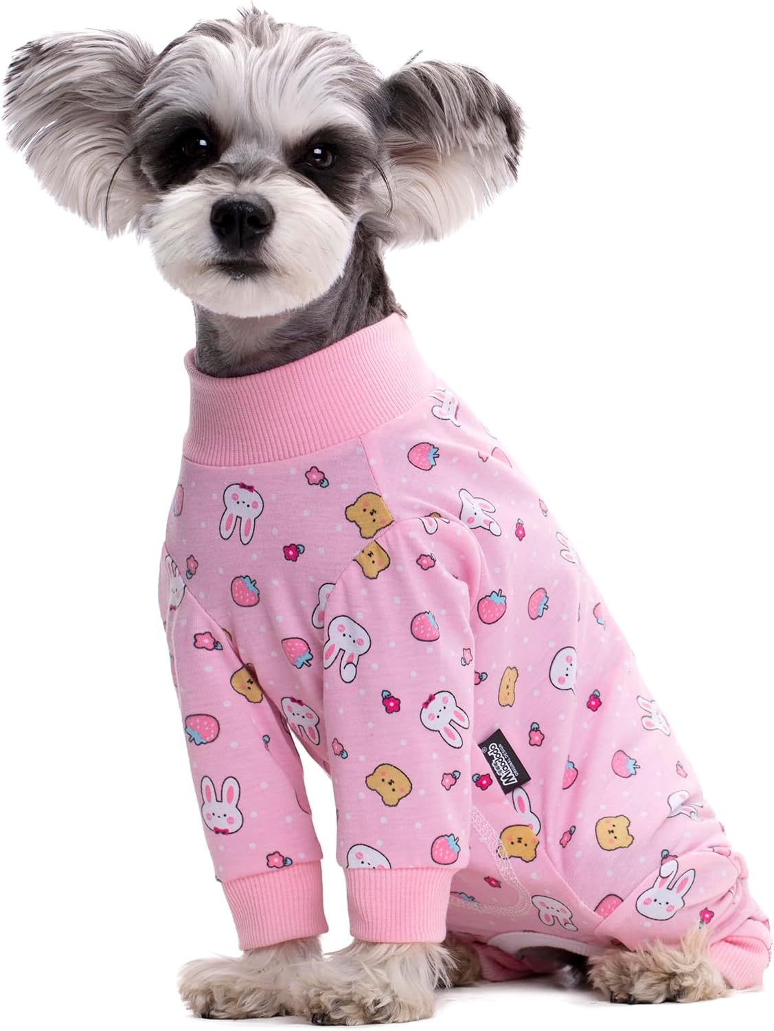 pink dog recovery suit female male for small medium dogs,dog surgical recovery suite bodysuit after surgery zipper on back puppy cat long sleeve onesies bodysuit after surgery wound protective m pink