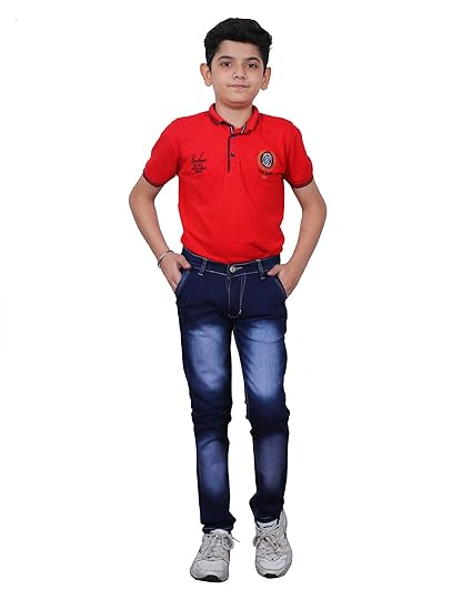 Denim Street Boys Blue Color Slim Fit Jeans