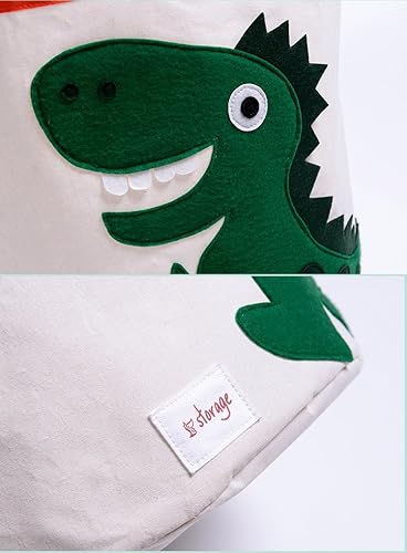 Miniatura 3 de Cesta de almacenamiento de lona plegable o organizador de juguetes para sala de juegos de niños, ropa, libros para niños, animales de peluche