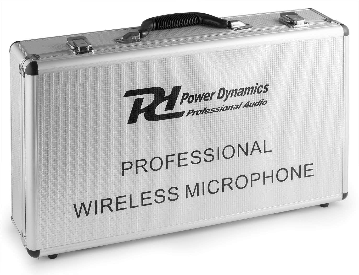 Power Dynamics PD504B UHF Set de Micrófonos inalámbricos. El Pack Incluye: un Receptor, 4 petacas emisoras, 4 bodypacks, 4 micrófonos de Diadema Color Beige y 4 micrófonos de Solapa