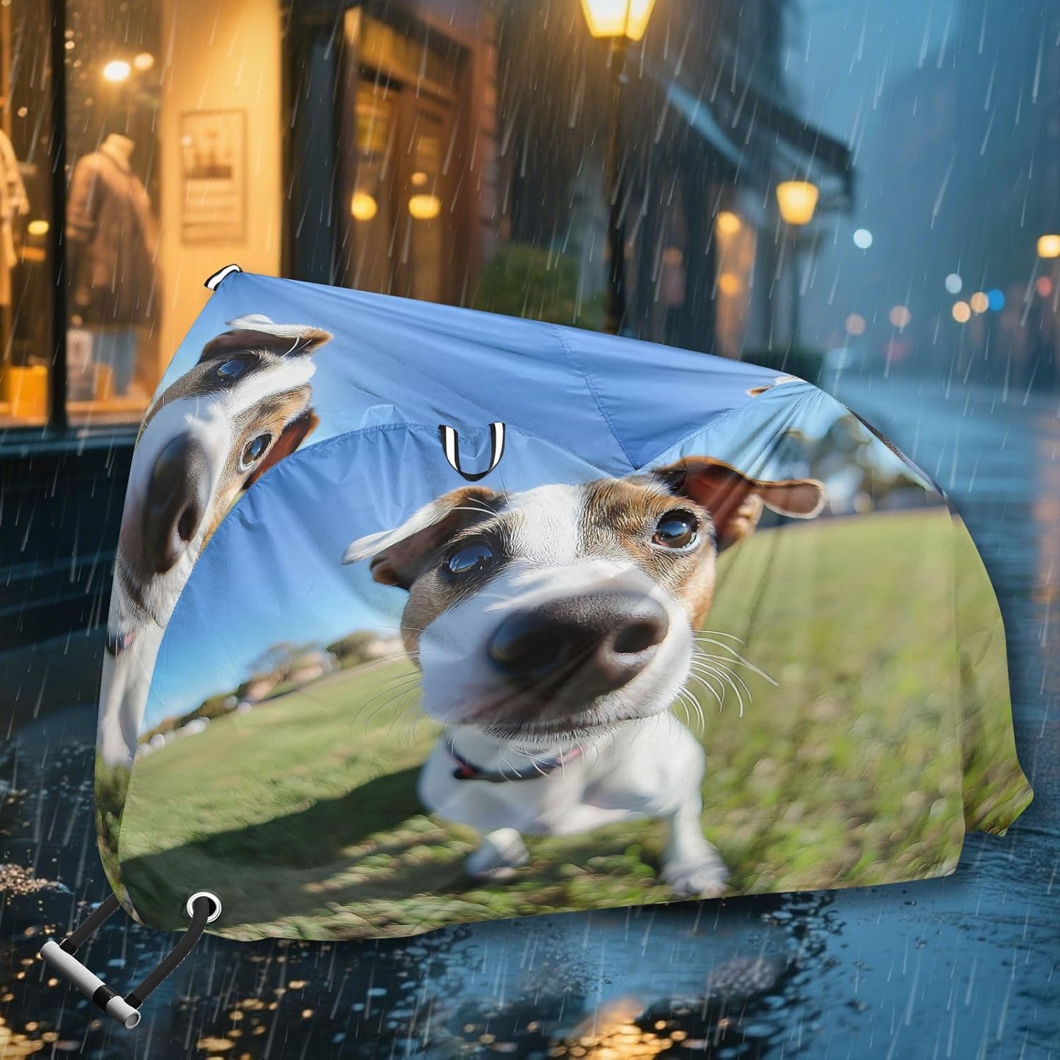 Cute Dog Bike Cover Waterproof Outdoor Storage, Bicycle Cover Rain Sun UV Wind Proof for Mountain Bike,Road Bike,Electric Bike