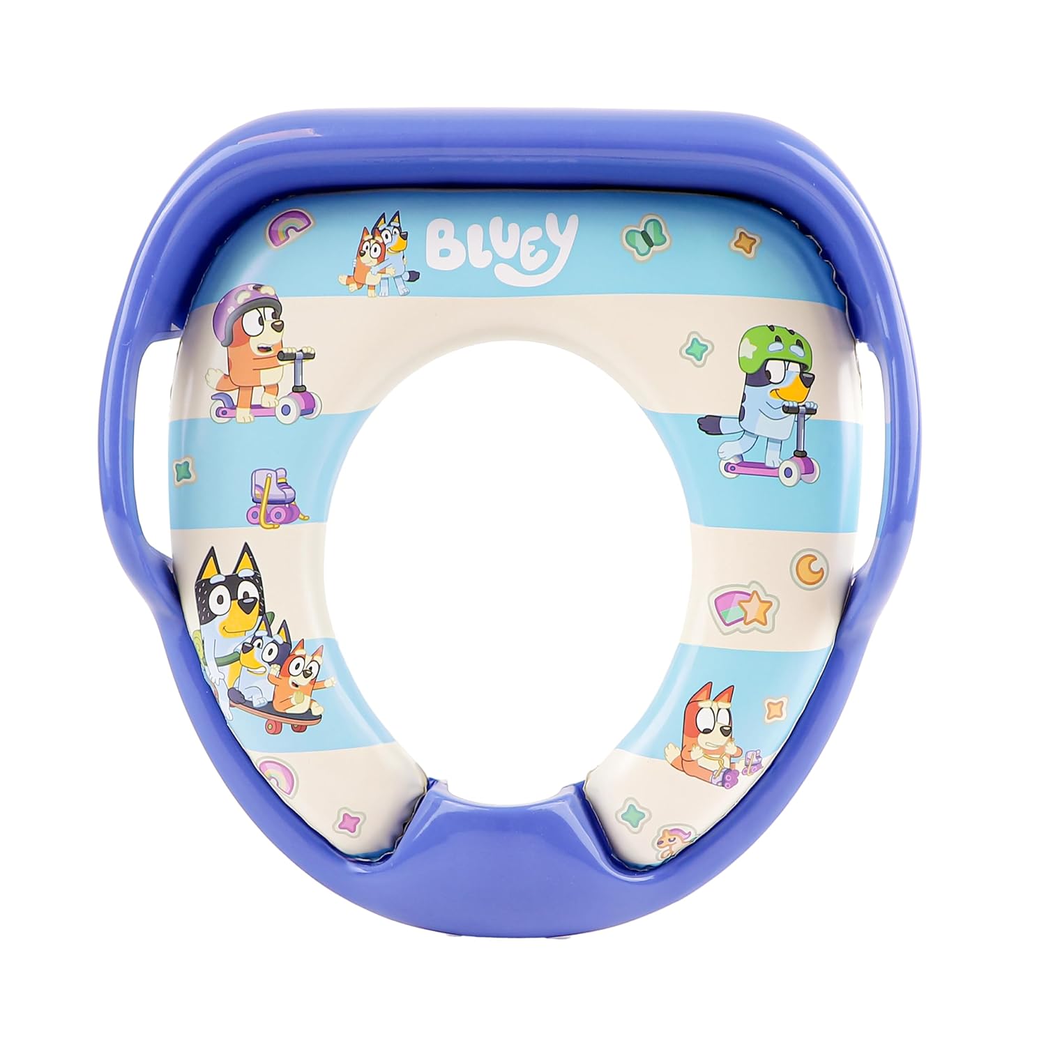Bluey 5 Piece Potty Go Kit Training System Includes Soft and Travel Potties, Stickers, Hook, and Storage Bag