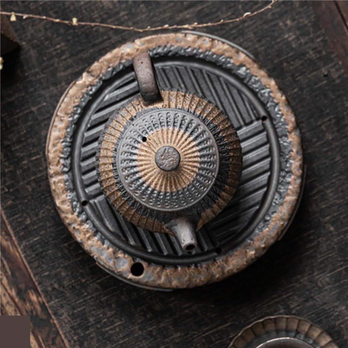 Tea Tray Chinese Dry Brew Tea Tray Retro Kung Fu Tea Set Ceramic Household Teapot Mat Suitable for Home Office Tea Trays